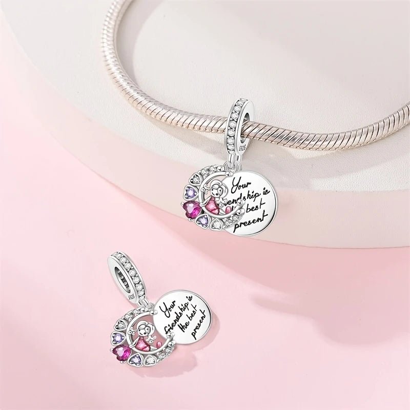 Sterling Silver Friendship Charm - Enchanting Charms
