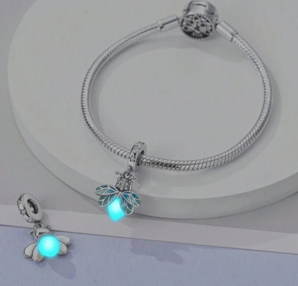 Sterling Silver Glow In The Dark Firefly Charm - Enchanting Charms