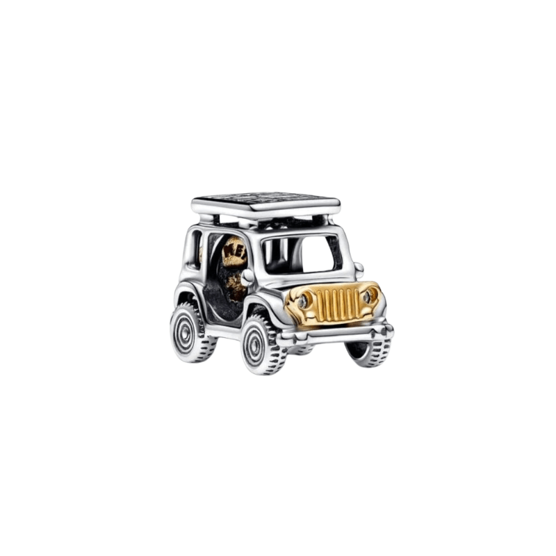Sterling Silver Happiness Is Planning A Trip With Those You Love Adventure Car Charm - Enchanting Charms