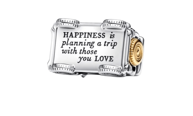 Sterling Silver Happiness Is Planning A Trip With Those You Love Adventure Car Charm - Enchanting Charms