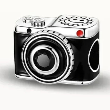 Sterling Silver Happy Photo Day Camera Charm - Enchanting Charms