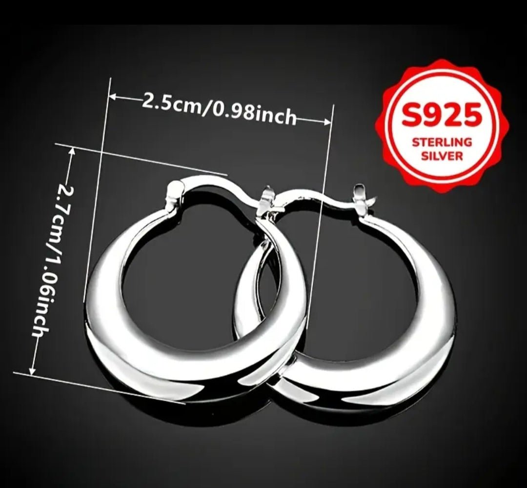 Sterling Silver Hoop Earrings - Enchanting Charms