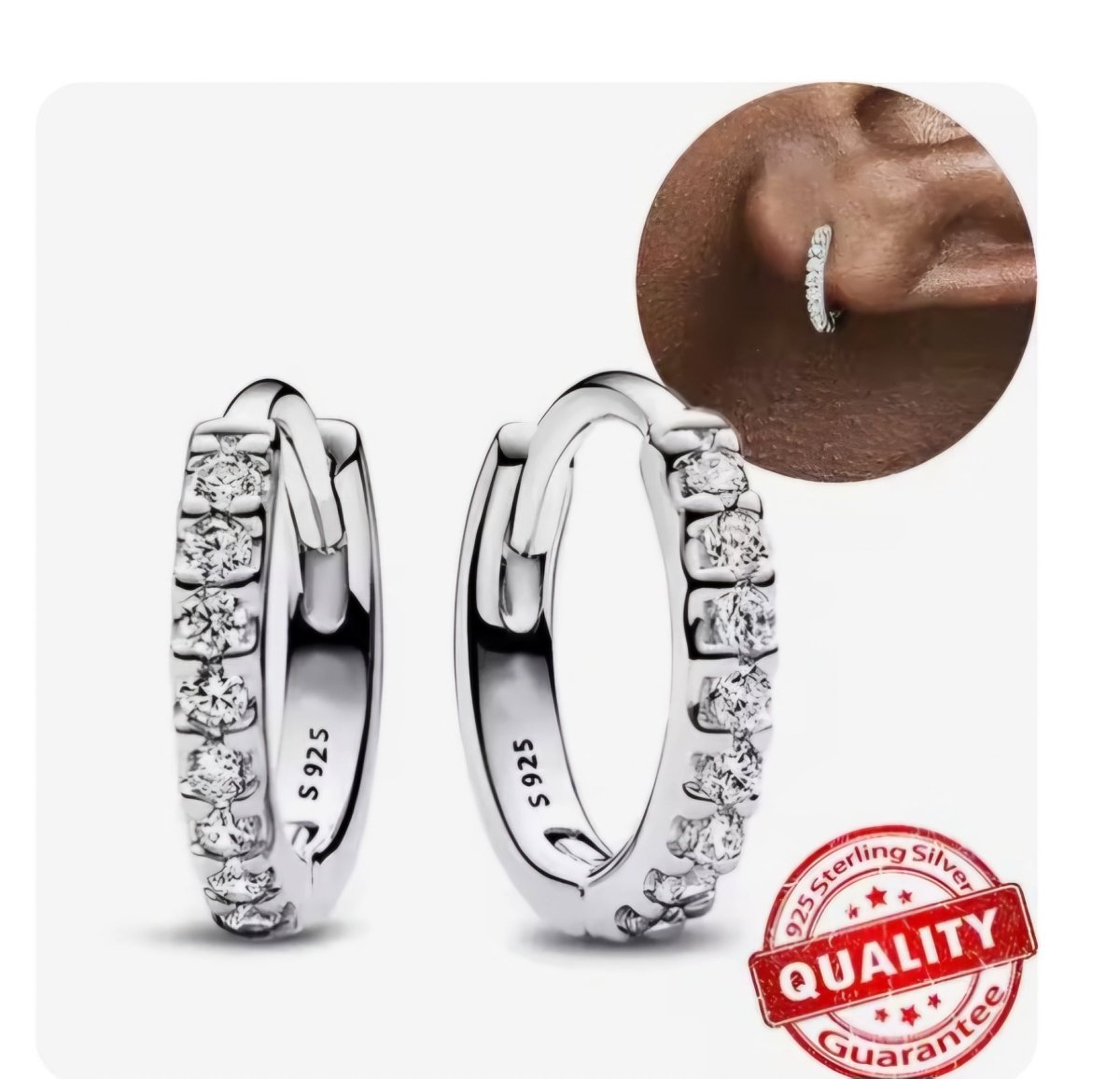 Sterling Silver Huggie Hoop Earrings - Enchanting Charms