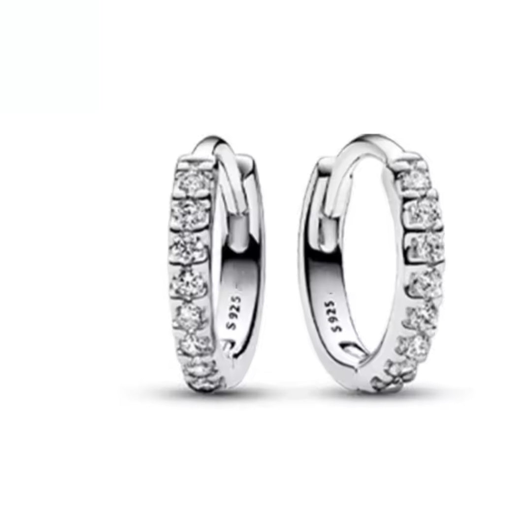 Sterling Silver Huggie Hoop Earrings - Enchanting Charms