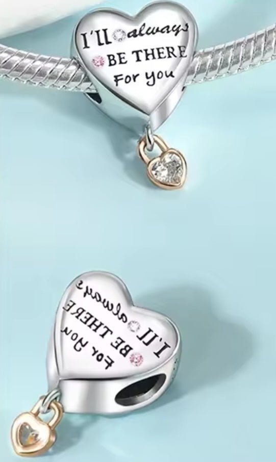 Sterling Silver I'll Always Be There For You Charm - Enchanting Charms