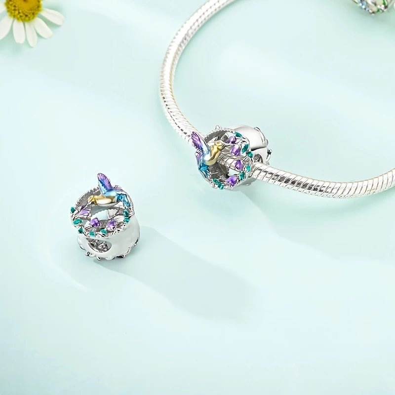 Sterling Silver Imitation Bird Charm - Enchanting Charms