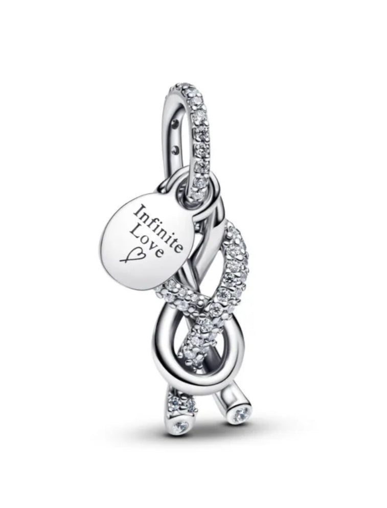 Sterling Silver Infinite Love Knot Charm - Enchanting Charms
