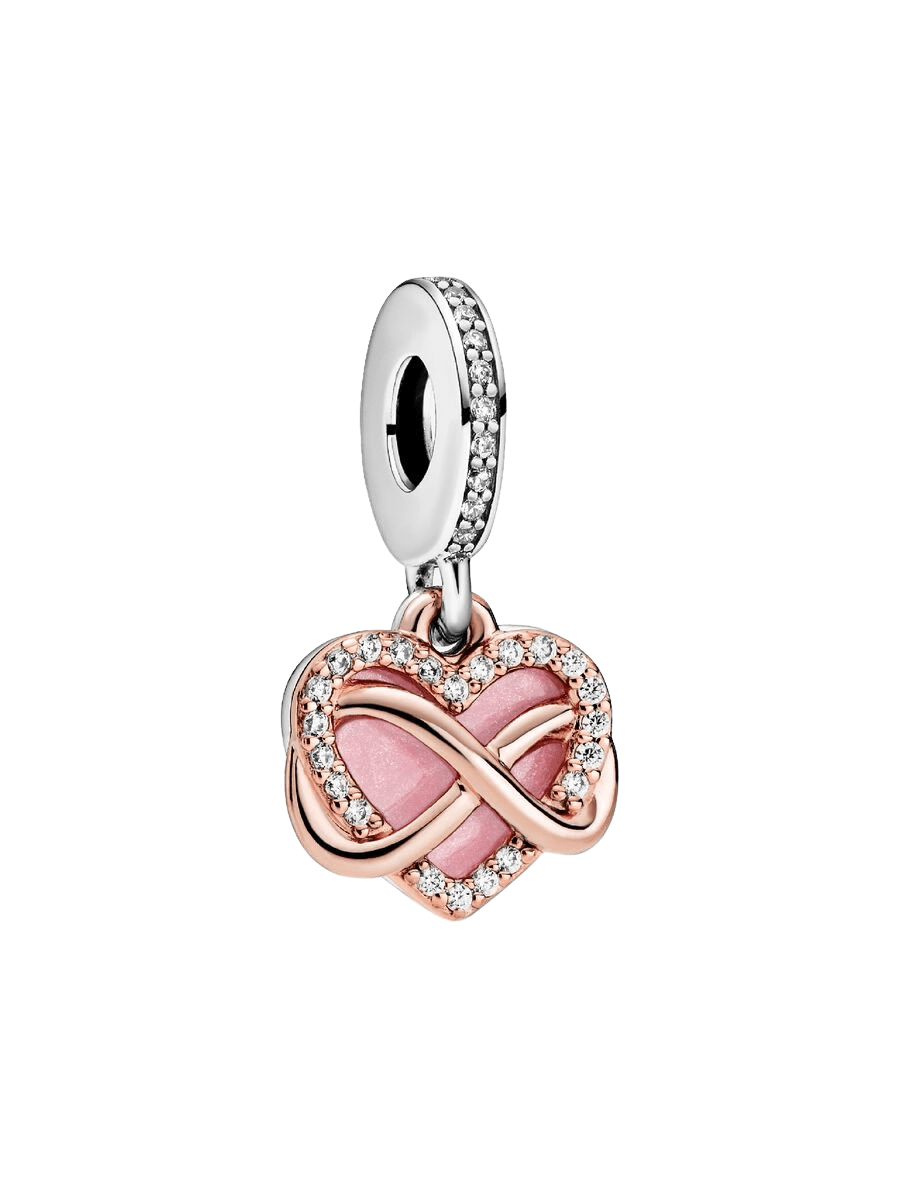 Sterling Silver Infinity Heart Charm - Enchanting Charms