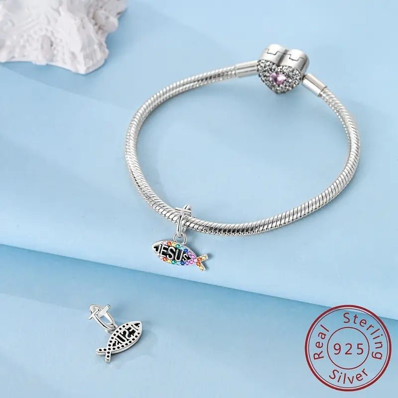 Sterling Silver Jesus Charm - Enchanting Charms