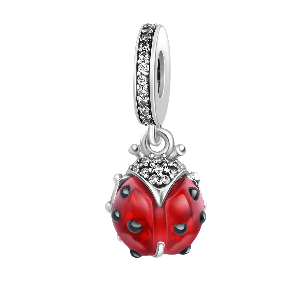 Sterling Silver Ladybug Charm - Enchanting Charms