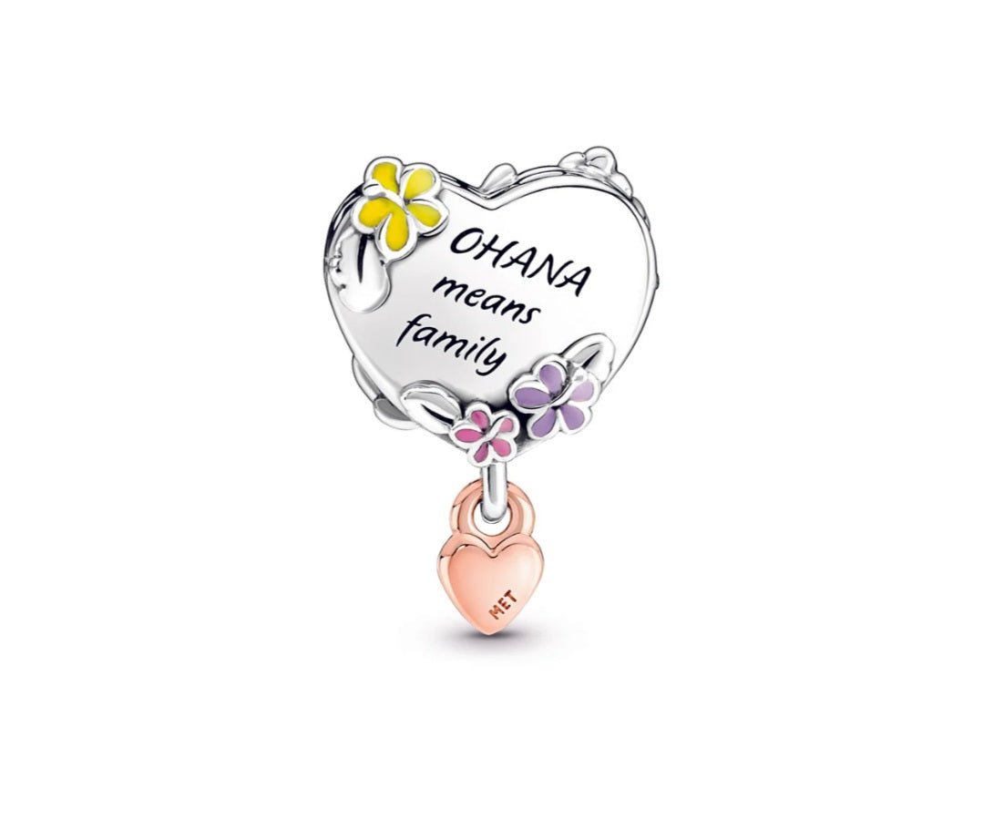 Sterling Silver Lilo & Stitch Ohana Charm - Enchanting Charms