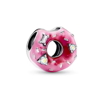 Sterling Silver Love At The First Bite Charm - Enchanting Charms