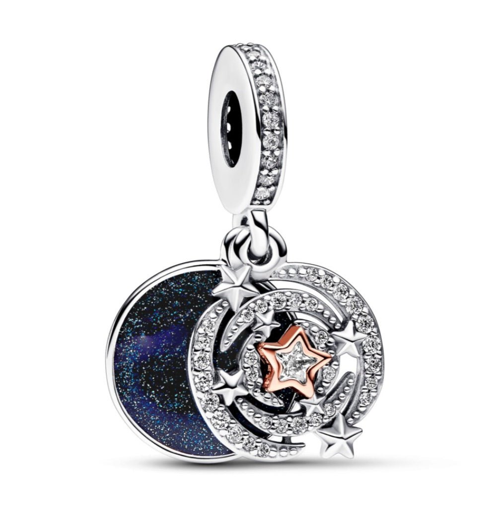 Sterling Silver Love You More Than All The Stars In The Sky Charm - Enchanting Charms