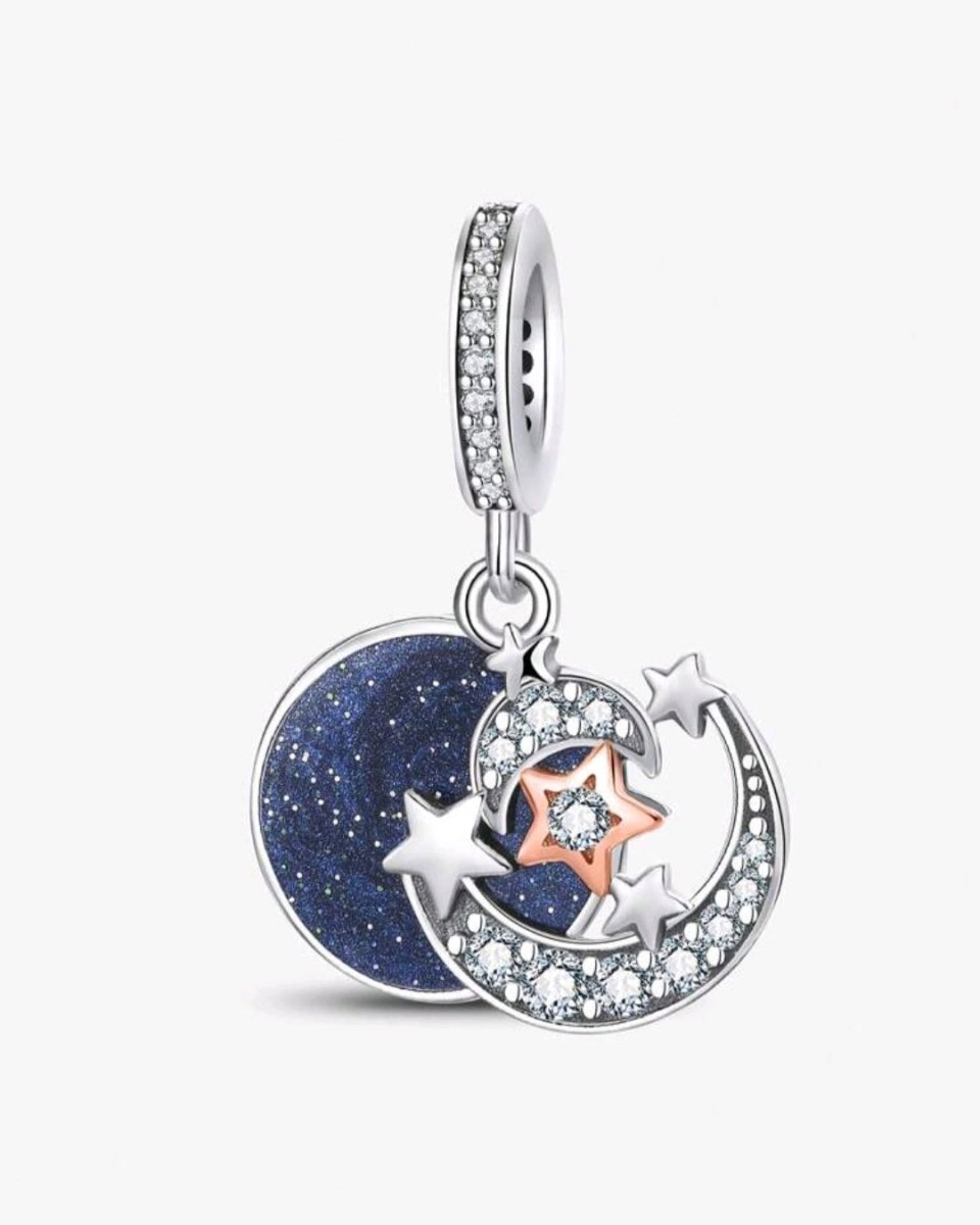 Sterling Silver Love You More Than The Stars In The Sky Charm - Enchanting Charms