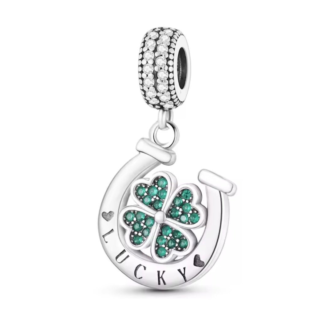 Sterling Silver Lucky Clover Charm - Enchanting Charms