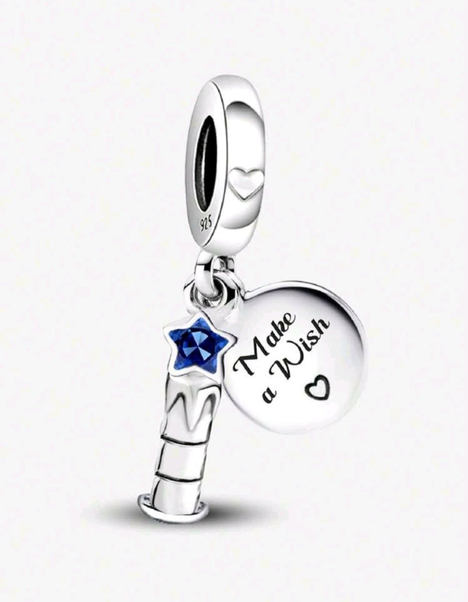 Sterling Silver Make A Wish Candle Charm - Enchanting Charms