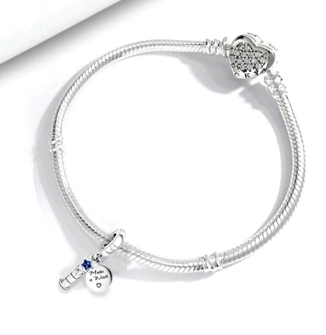 Sterling Silver Make A Wish Candle Charm - Enchanting Charms