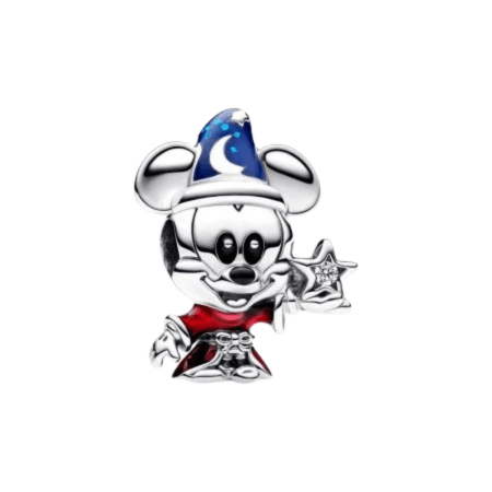 Sterling Silver Mickey Mouse Believe In Magic Charm - Enchanting Charms
