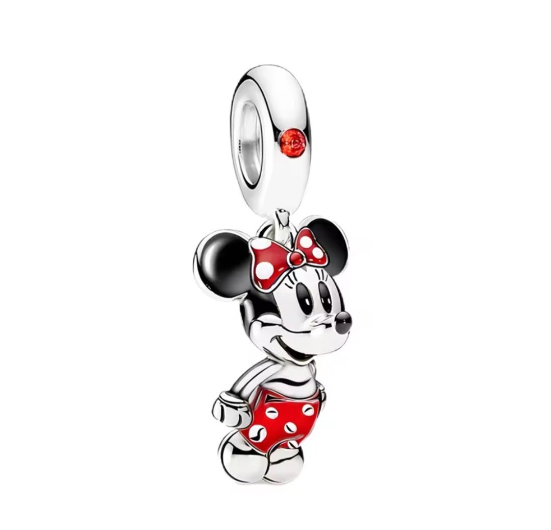 Sterling Silver Minnie Mouse Charm - Enchanting Charms
