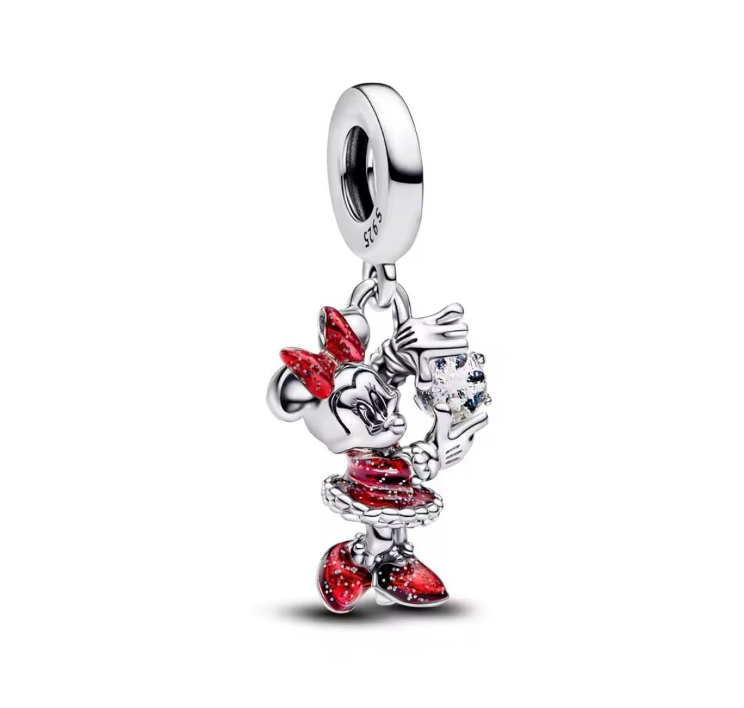 Sterling Silver Minnie Mousse Charm - Enchanting Charms