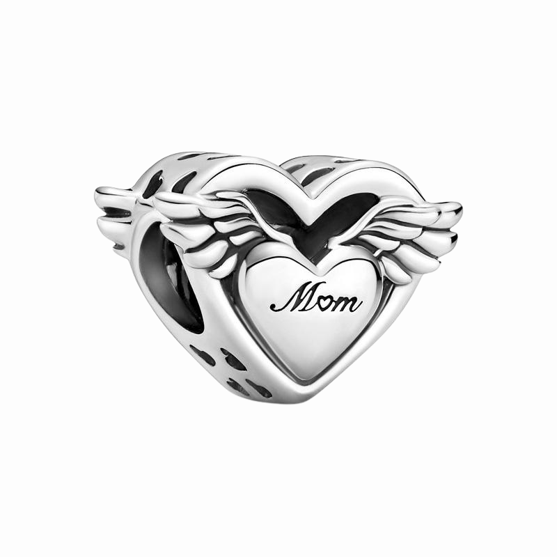 Sterling Silver Mom My Angel Charm - Enchanting Charms