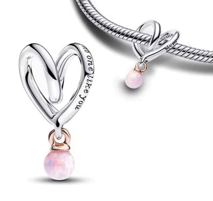 Sterling Silver Mom There is No One Like You Charm - Enchanting Charms