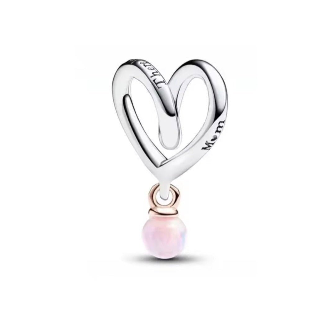 Sterling Silver Mom There is No One Like You Charm - Enchanting Charms