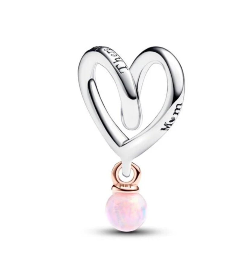 Sterling Silver Mom There is No One Like You Charm - Enchanting Charms