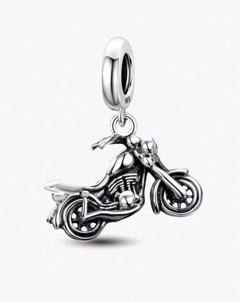 Sterling Silver Motorbike Charm - Enchanting Charms