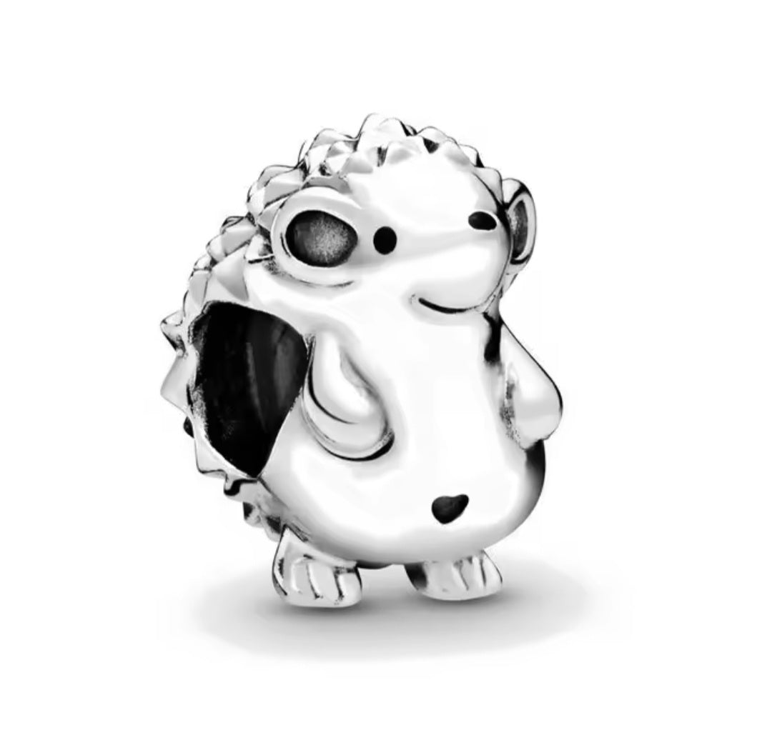 Sterling Silver Nino The Hedgehog Charm - Enchanting Charms