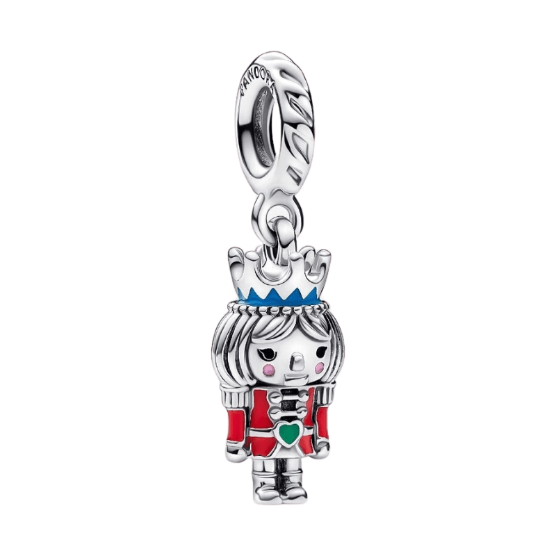 Sterling Silver Nutcracker Christmas Charm - Enchanting Charms