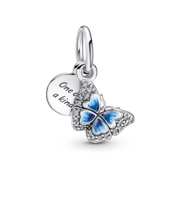 Sterling Silver One Of A Kind Butterfly Charm - Enchanting Charms