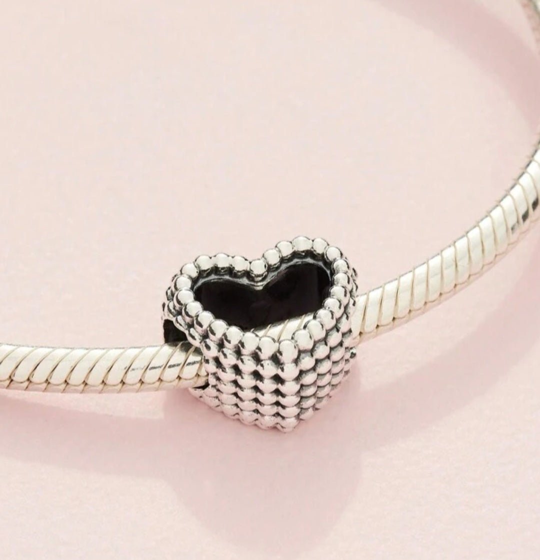 Sterling Silver Open Heart Charm - Enchanting Charms