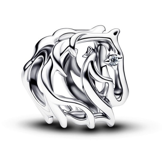 Sterling Silver Openwork Horse Charm