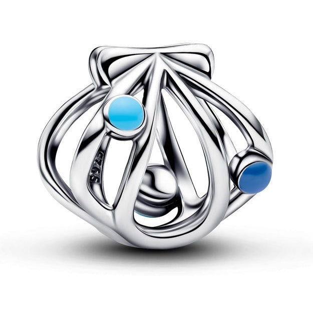 Sterling Silver Openwork Seashell Charm