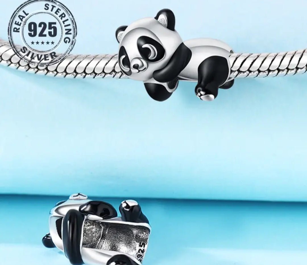 Sterling Silver Panda Bear Charm - Enchanting Charms