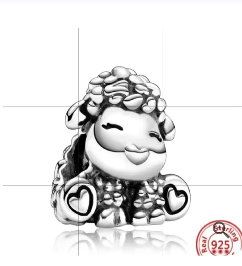 Sterling Silver Patti The Sheep Charm - Enchanting Charms