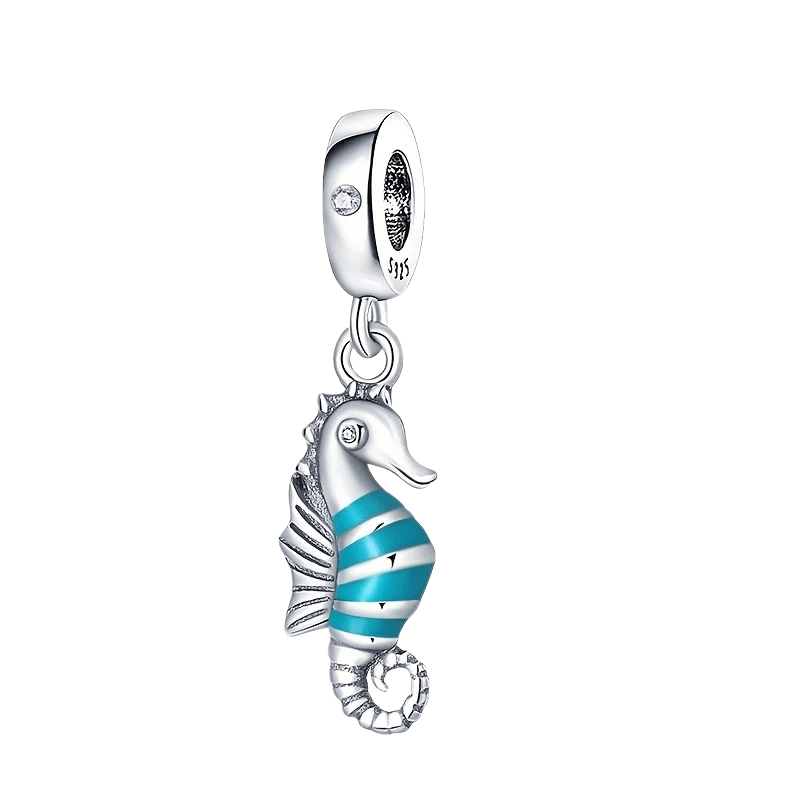 Sterling Silver Seahorse Charm - Enchanting Charms