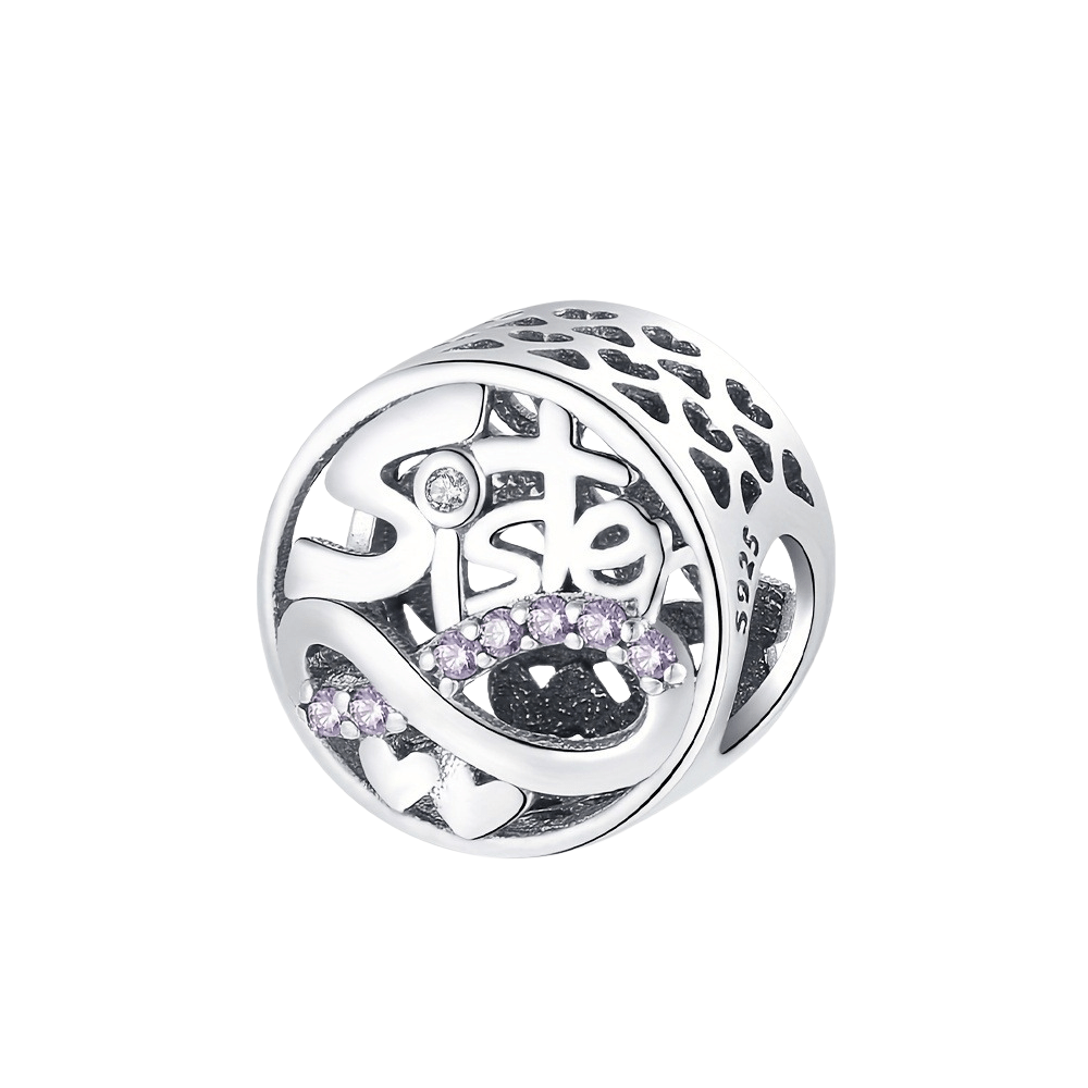 Sterling Silver Sister Charm - Enchanting Charms