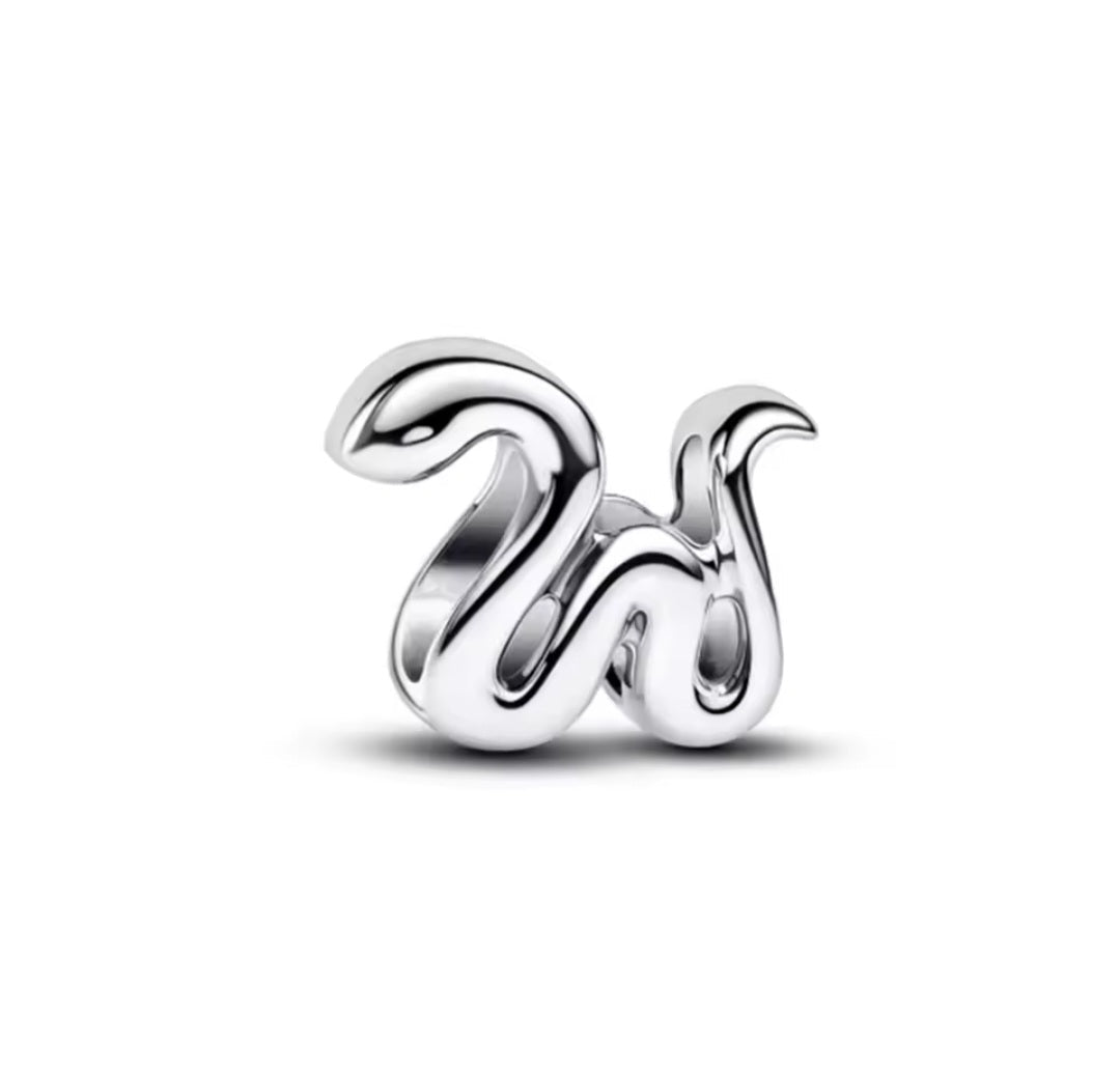 Sterling Silver Snake Mini Charm - Enchanting Charms