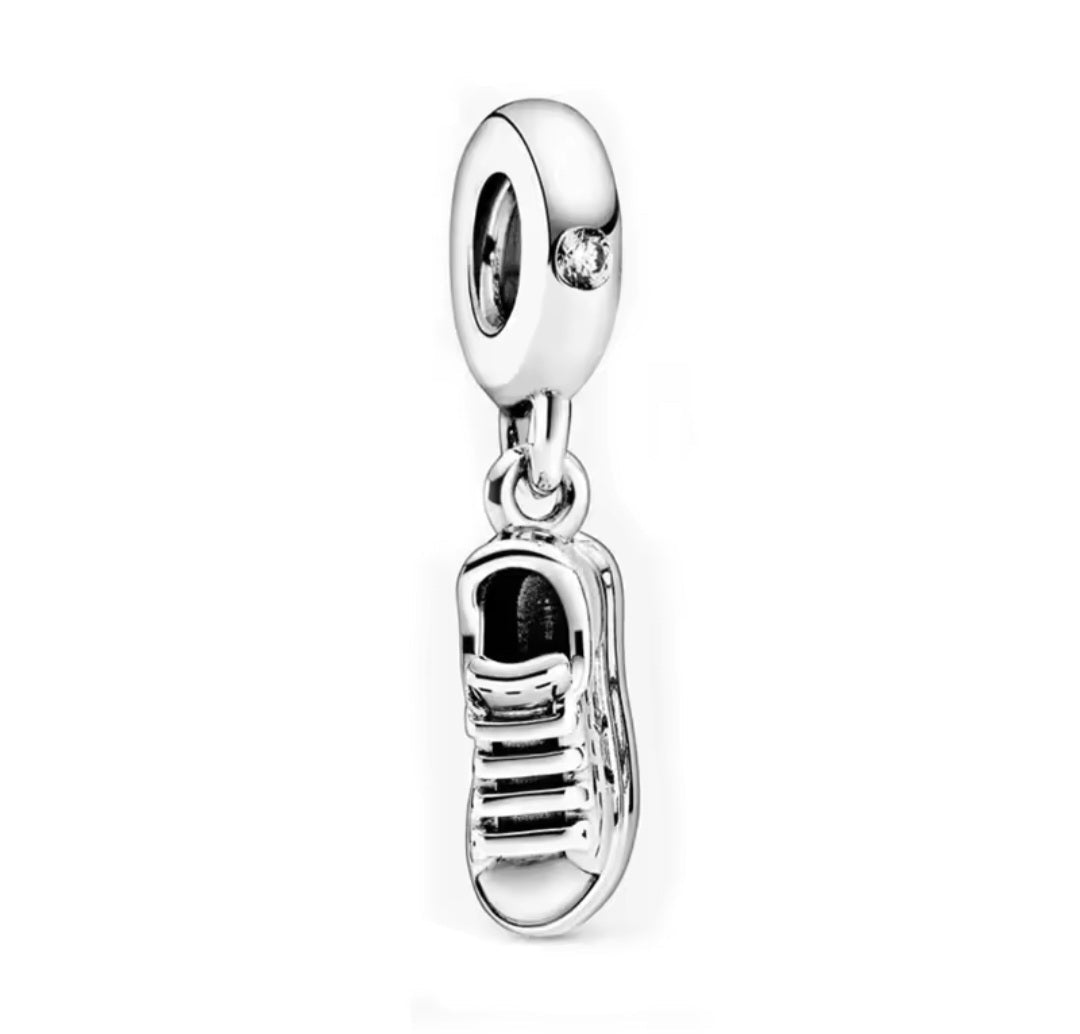 Sterling Silver Sneaker Shoe Charm - Enchanting Charms