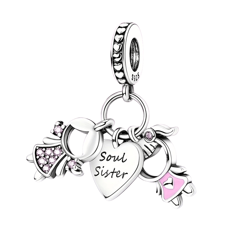Sterling Silver Soul Sister Charm - Enchanting Charms