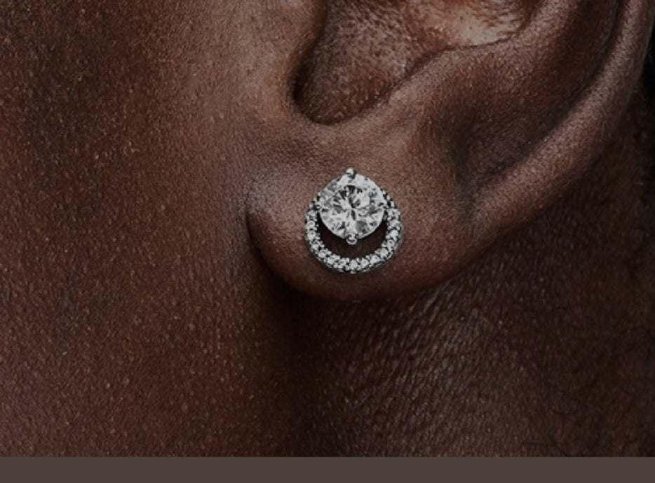 Sterling Silver Sparkling Halo Stud Earrings - Enchanting Charms