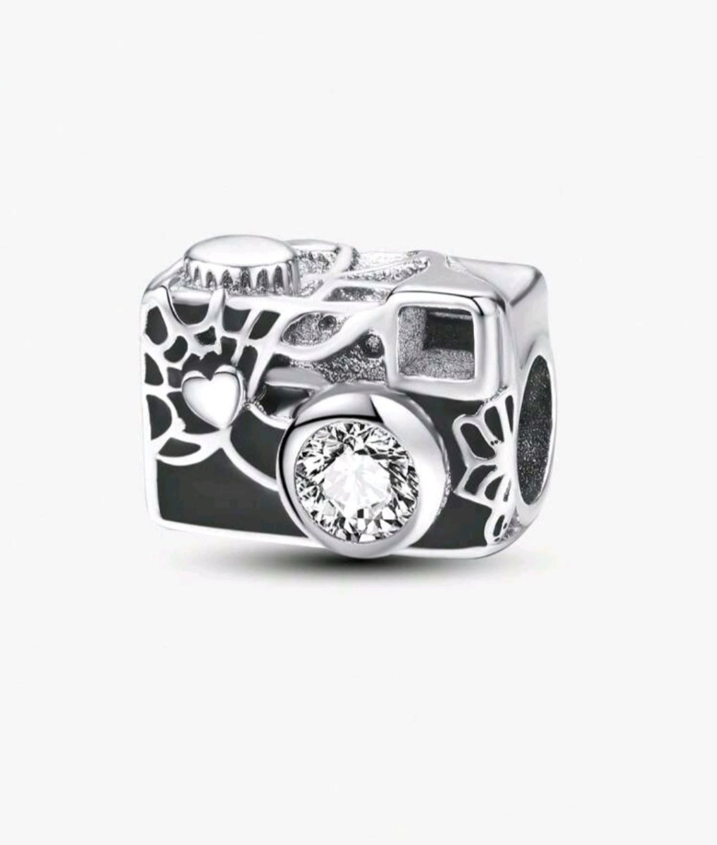 Sterling Silver Spiderman Camera Charm - Enchanting Charms