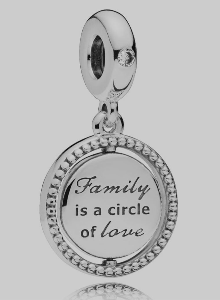 Sterling Silver Spinning Family Tree Charm - Enchanting Charms