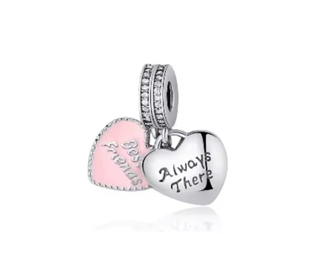 Sterling Silver Splittable Best Friends Always There Charm - Enchanting Charms