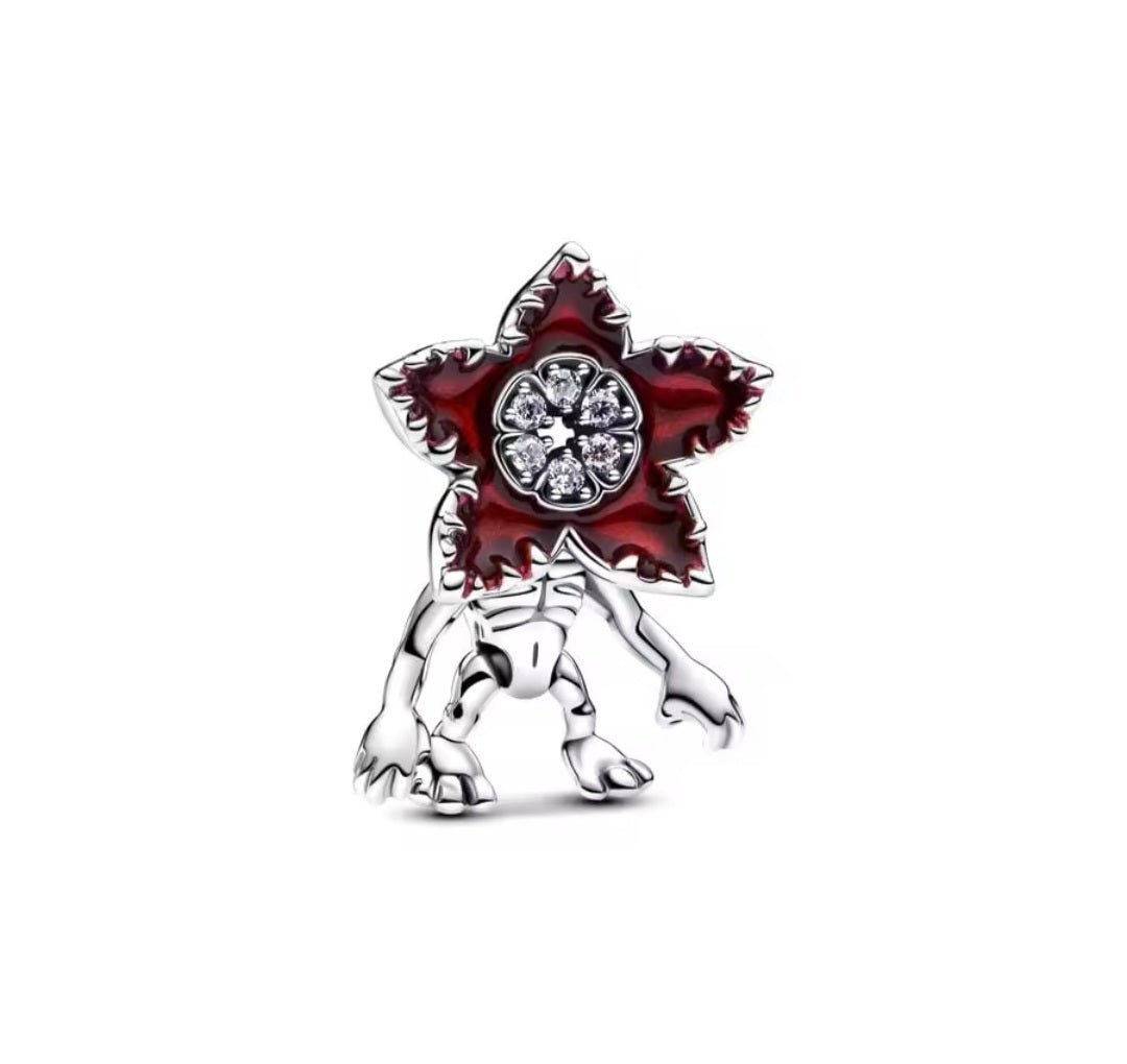 Sterling Silver Stranger Things Moveable Demogorgon Charm - Enchanting Charms