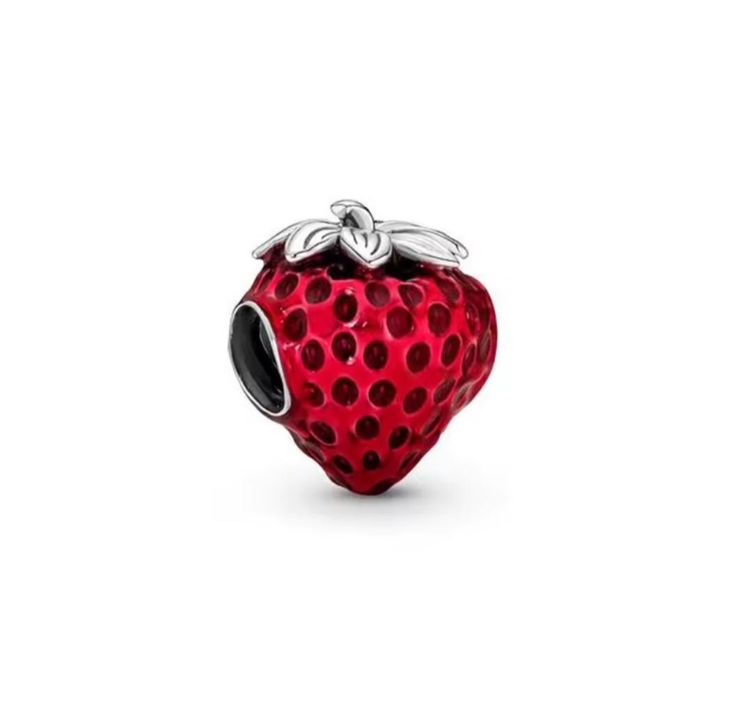 Sterling Silver Strawberry Charm - Enchanting Charms