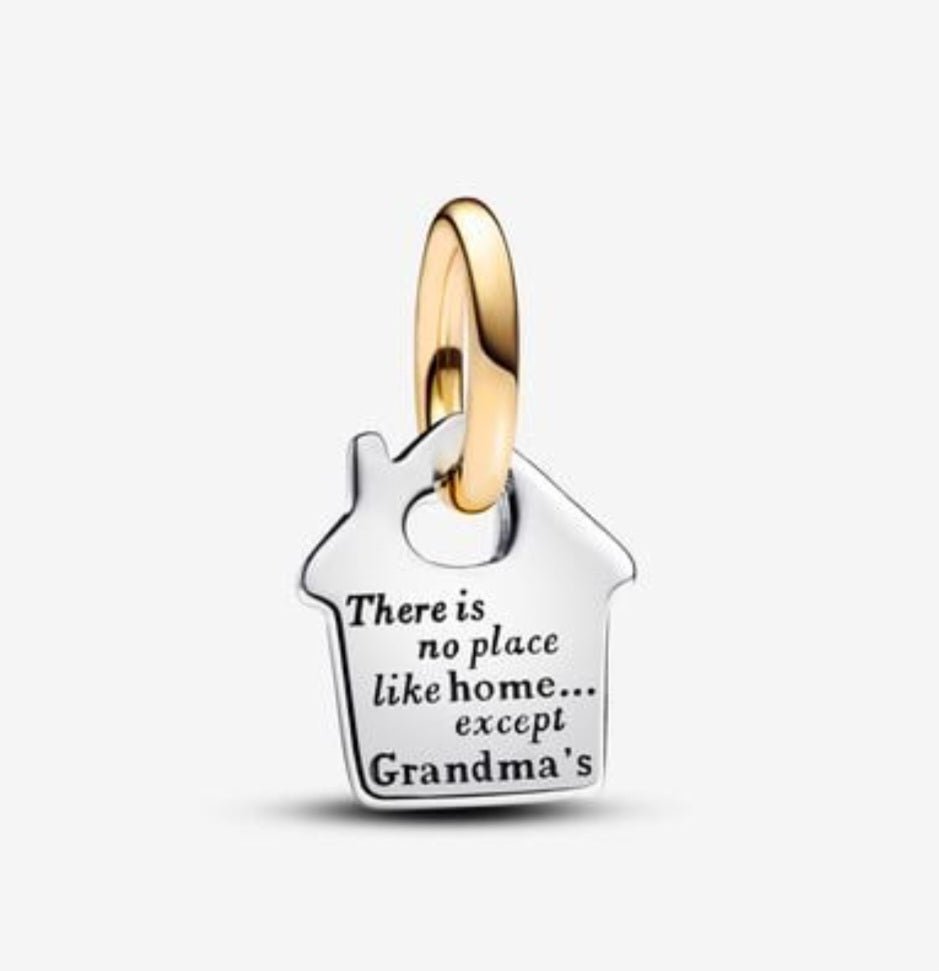 Sterling Silver There Is No Place like Home Except Grandma's Charm - Enchanting Charms