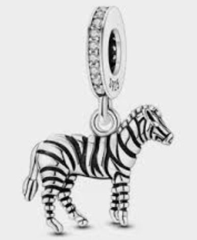Sterling Silver Zebra Charm - Enchanting Charms